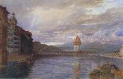 Alfred William Hunt,RWS Lucerne (mk46) Sweden oil painting reproduction